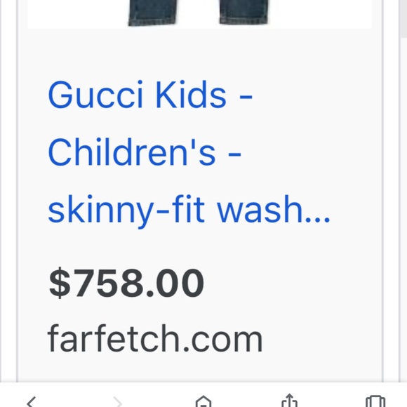 SALE💥💥GUCCI authentic skinny jeans; boys size 10 - Picture 2 of 12